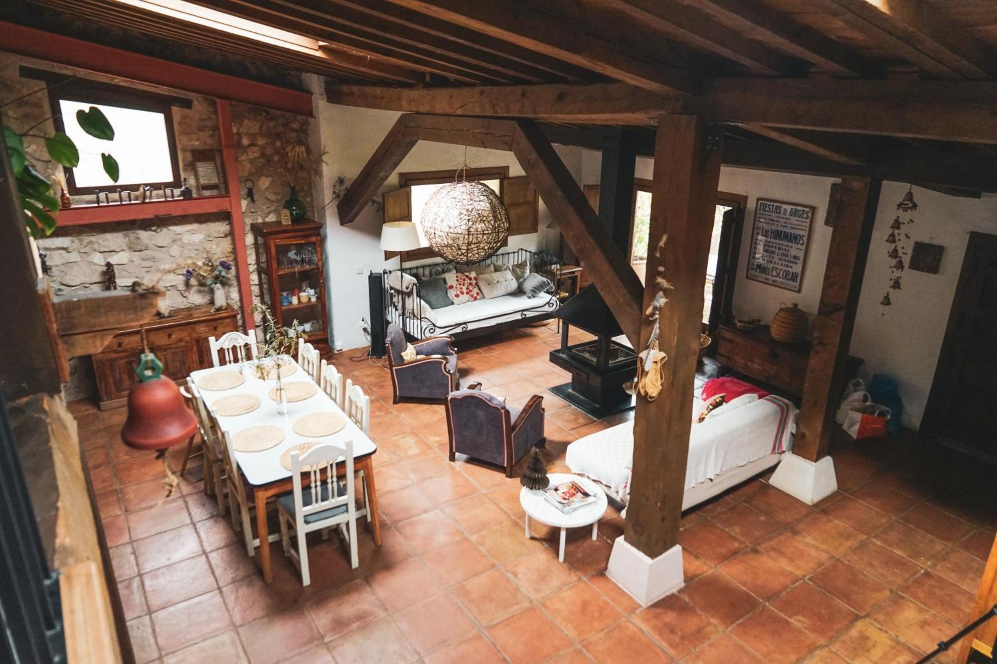Casa Corazon De Piedra En El Rio Dulce Pensionat Aragosa Exteriör bild